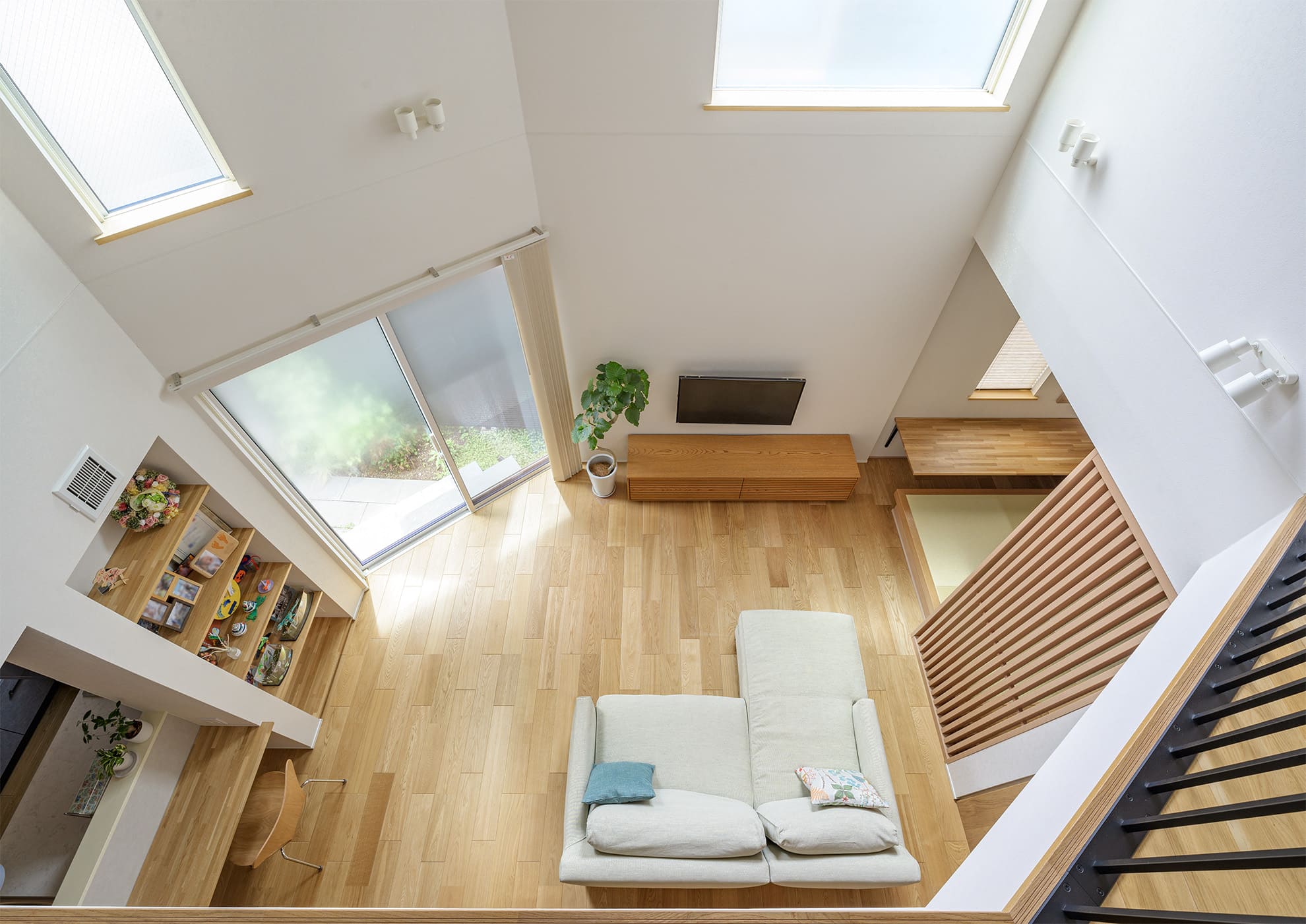 和のモチーフを取り入れたナチュラルテイストの家